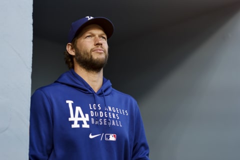 Clayton Kershaw #22 of the Los Angeles Dodgers (Photo by Michael Owens/Getty Images)