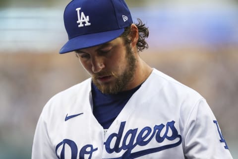 Trevor Bauer #27 of the Los Angeles Dodgers (Photo by Meg Oliphant/Getty Images)