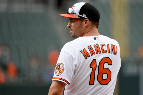 Trey Mancini #16 of the Baltimore Orioles (Photo by Will Newton/Getty Images)