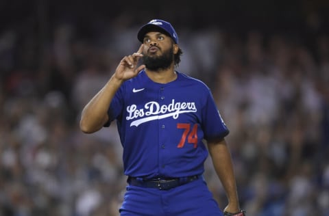 LOS ANGELES, CA - AUGUST 20: Closer Kenley Jansen #74 of the Los Angeles Dodgers (Photo by Kevork Djansezian/Getty Images)