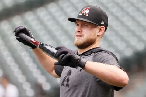 Seth Beer #28 of the Arizona Diamondbacks (Photo by Steph Chambers/Getty Images)