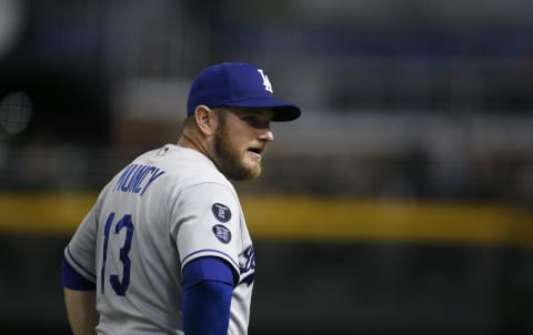 Max Muncy #13 of the Los Angeles Dodgers (Photo by Ralph Freso/Getty Images)