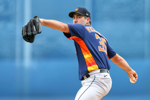 Justin Verlander #35 of the Houston Astros (Photo by Rich Schultz/Getty Images)