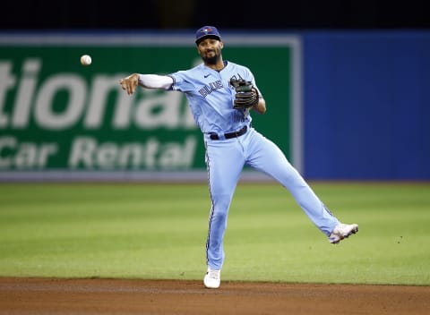 Marcus Semien #10 of the Toronto Blue Jays (Photo by Vaughn Ridley/Getty Images)