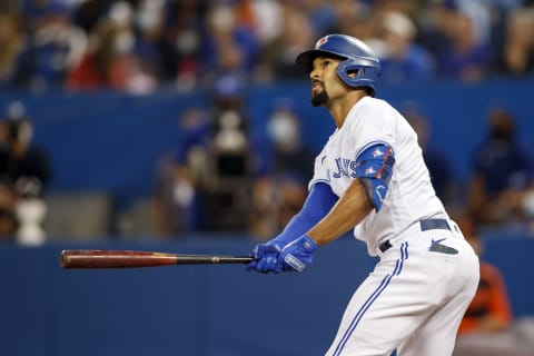 Marcus Semien #10 of the Toronto Blue Jays (Photo by Cole Burston/Getty Images)