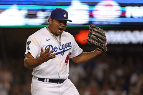 Brusdar Graterol #48 of the Los Angeles Dodgers (Photo by Harry How/Getty Images)