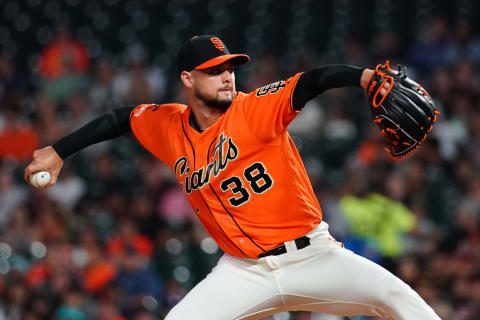 Tyler Beede #38 of the San Francisco Giants (Photo by Daniel Shirey/Getty Images)