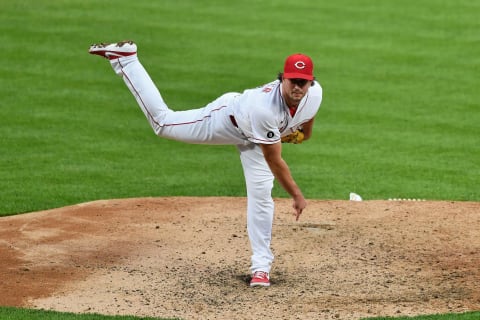 Carson Fulmer #41 of the Cincinnati Reds (Photo by Jamie Sabau/Getty Images)