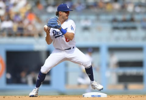 Zach McKinstry #8 of the Los Angeles Dodgers (Photo by John McCoy/Getty Images)