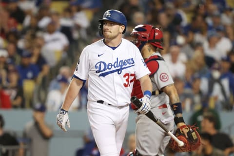 Luke Raley #37 of the Los Angeles Dodgers (Photo by Sean M. Haffey/Getty Images)