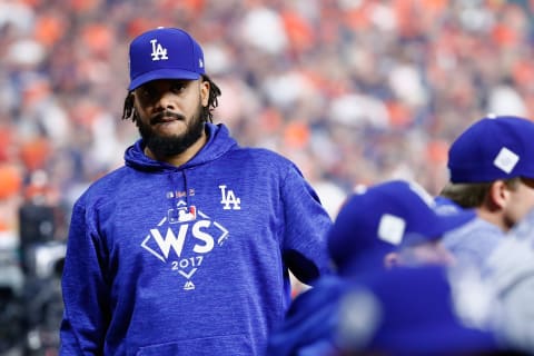 Kenley Jansen #74 of the Los Angeles Dodgers (Photo by Jamie Squire/Getty Images)