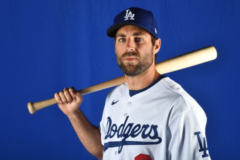 Chris Taylor #3 of the Los Angeles Dodgers (Photo by Chris Bernacchi/Getty Images)