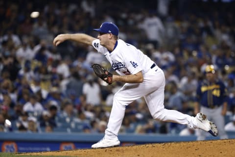 Evan Phillips #59 of the Los Angeles Dodgers (Photo by Michael Owens/Getty Images)