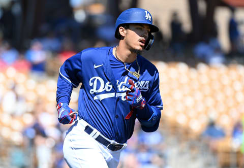 Miguel Vargas #71 of the Los Angeles Dodgers (Photo by Norm Hall/Getty Images)