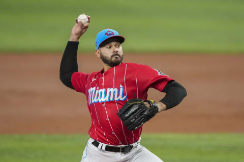 Pablo Lopez #49 of the Miami Marlins (Photo by Eric Espada/Getty Images)