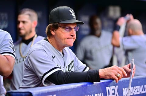 ST PETERSBURG, FLORIDA - JUNE 05: Tony La Russa #22 of the Chicago White Sox looks on prior to a game against the Tampa Bay Rays at Tropicana Field on June 05, 2022 in St Petersburg, Florida. (Photo by Julio Aguilar/Getty Images)