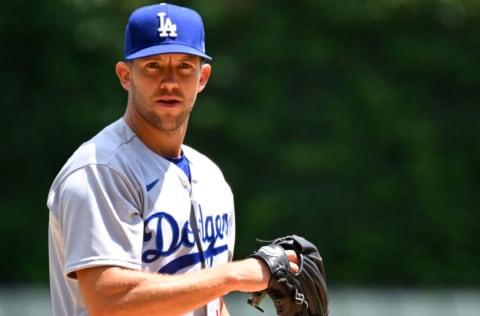 CHICAGO - JUNE 09: Tyler Anderson #31 of the Los Angeles Dodgers looks on against the Chicago White Sox on June 9, 2022 at Guaranteed Rate Field in Chicago, Illinois. (Photo by Ron Vesely/Getty Images)