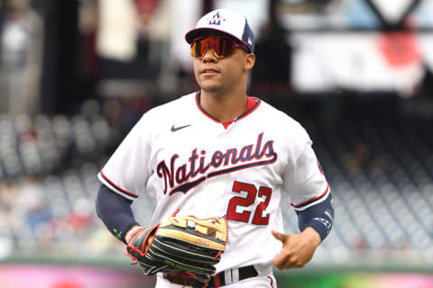 Juan Soto #22 of the Washington Nationals (Photo by Mitchell Layton/Getty Images)