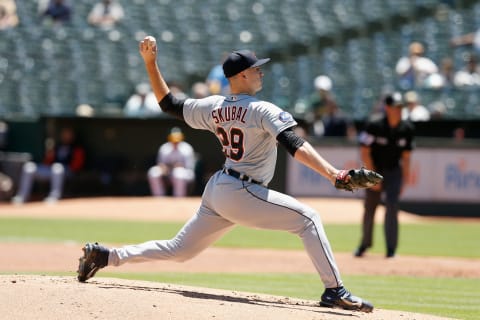 Detroit Tigers pitcher Tarik Skubal (Photo by Lachlan Cunningham/Getty Images)