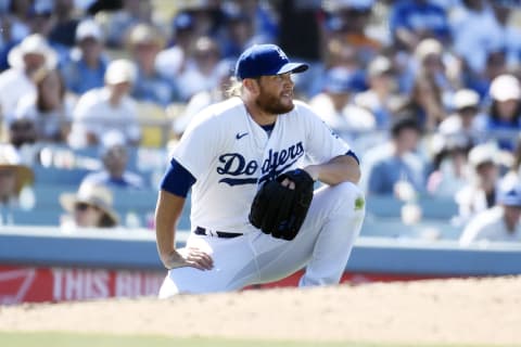 Craig Kimbrel #46 of the Los Angeles Dodgers (Photo by Kevork Djansezian/Getty Images)