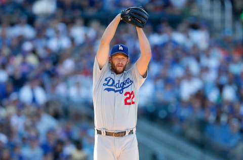 NEW YORK, NEW YORK - SEPTEMBER 01: Clayton Kershaw #22 of the Los Angeles Dodgers in action against the New York Mets at Citi Field on September 01, 2022 in New York City. The Mets defeated the Dodgers 5-3. (Photo by Jim McIsaac/Getty Images)