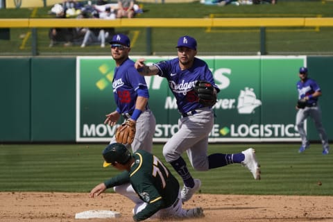 Los Angeles Dodgers shortstop Jacob Amaya; Mandatory Credit: Rick Scuteri-USA TODAY Sports