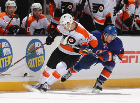 Mathew Barzal #13 of the New York Islanders (Photo by Bruce Bennett/Getty Images)