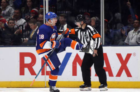 Anthony Beauvillier #18 of the New York Islanders (Photo by Bruce Bennett/Getty Images)