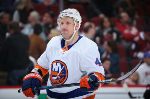 Leo Komarov #47 of the New York Islanders. (Photo by Christian Petersen/Getty Images)