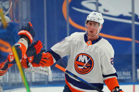 Brock Nelson #29 of the New York Islanders (Photo by Kevin Hoffman/Getty Images)