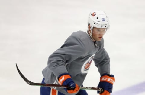 Oliver Wahlstrom #26 of the New York Islanders (Photo by Bruce Bennett/Getty Images)