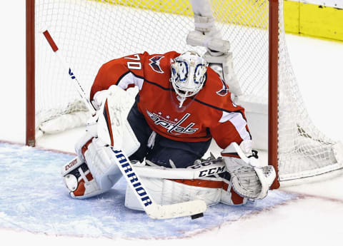 Braden Holtby #70 of the Washington Capitals (Photo by Elsa/Getty Images)