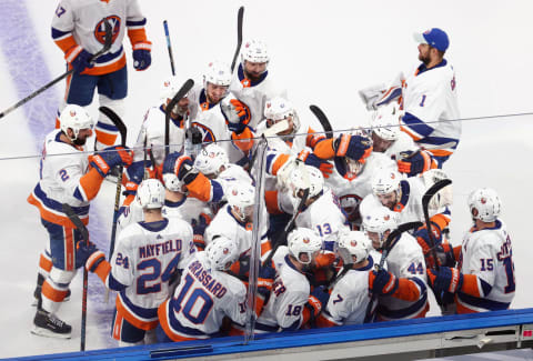 Jordan Eberle #7 of the New York Islanders (Photo by Bruce Bennett/Getty Images)