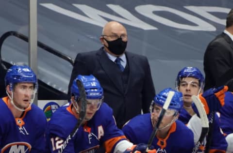 Head coach Barry Trotz of the New York Islanders. (Photo by Bruce Bennett/Getty Images)