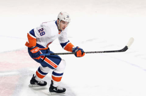 Michael Dal Colle #28 of the New York Islanders. (Photo by Bruce Bennett/Getty Images)