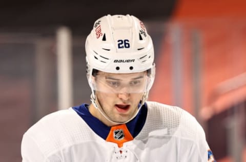 Oliver Wahlstrom #26 of the New York Islanders (Photo by Elsa/Getty Images)