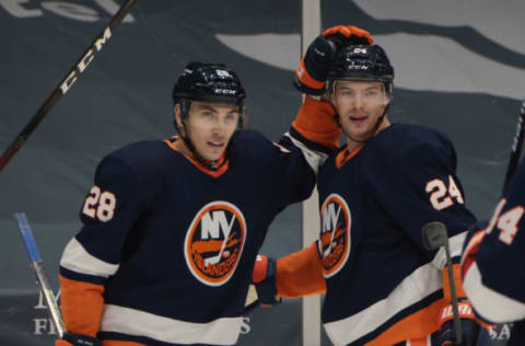 Michael Dal Colle #28 of the New York Islanders. (Photo by Bruce Bennett/Getty Images)