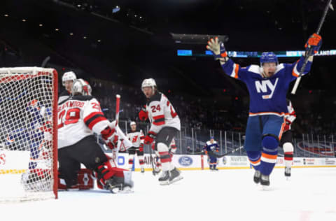 Casey Cizikas #53 of the New York Islanders. (Photo by Bruce Bennett/Getty Images)
