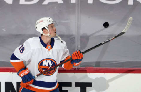 Anthony Beauvillier #18 of the New York Islanders. (Photo by Bruce Bennett/Getty Images)