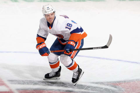 Anthony Beauvillier #18 of the New York Islanders. (Photo by Bruce Bennett/Getty Images)