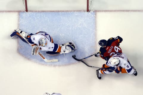 Thomas Greiss #1 of the New York Islanders (Photo by Joel Auerbach/Getty Images)