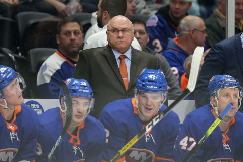 New York Islanders head coach Barry Trotz (Mandatory Credit: Brad Penner-USA TODAY Sports)