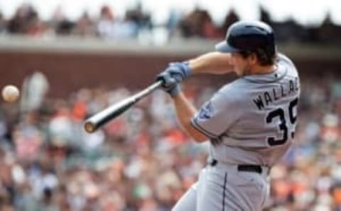 Walk Machine Brett Wallace has filled in nicely at 3B for the Padres. Mandatory Credit: Kelley L Cox-USA TODAY Sports