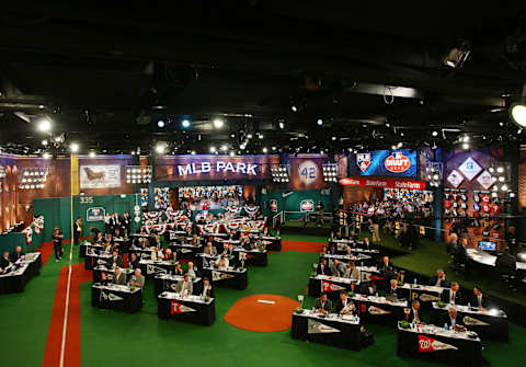 SECAUCUS, NJ – JUNE 07: A general view of the MLB First Year Player Draft on June 7, 2010 held in Studio 42 at the MLB Network in Secaucus, New Jersey. (Photo by Mike Stobe/Getty Images)