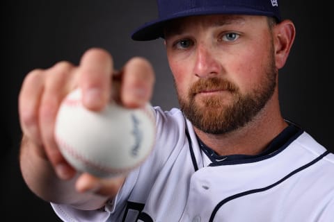 PEORIA, ARIZONA – FEBRUARY 21: Pitcher Kirby Yates #39 of the San Diego Padres poses for a portrait during photo day at Peoria Stadium on February 21, 2019 in Peoria, Arizona. (Photo by Christian Petersen/Getty Images)