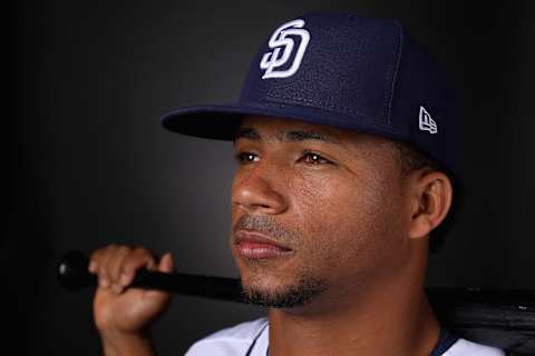 Francisco Mejia #27 of the San Diego Padres. (Photo by Christian Petersen/Getty Images)