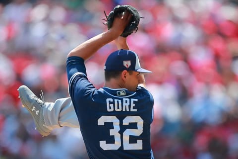 MEXICO CITY, MEXICO – MARCH 24: Mackenzie Gore of San Diego Padres pitches in the 4th inning during the friendly game between San Diego Padres and Diablos Rojos at Alfredo Harp Helu Stadium on March 24, 2019 in Mexico City, Mexico. (Photo by Hector Vivas/Getty Images)