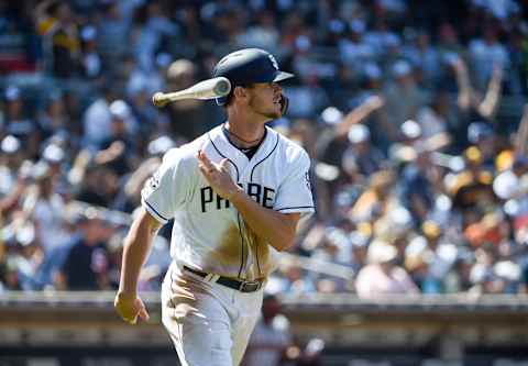 Wil Myers #4 of the San Diego Padres. (Photo by Denis Poroy/Getty Images)