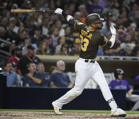 Fernando Tatis Jr. #23 of the San Diego Padres. (Photo by Denis Poroy/Getty Images)