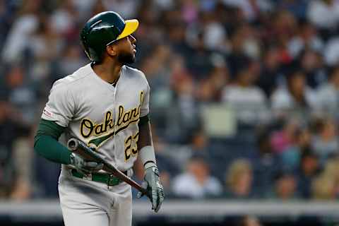 Jurickson Profar #23 of the Oakland Athletics and now San Diego Padres. (Photo by Rich Schultz/Getty Images)